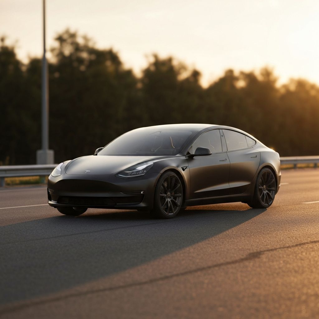 Premium vehicle on a scenic road